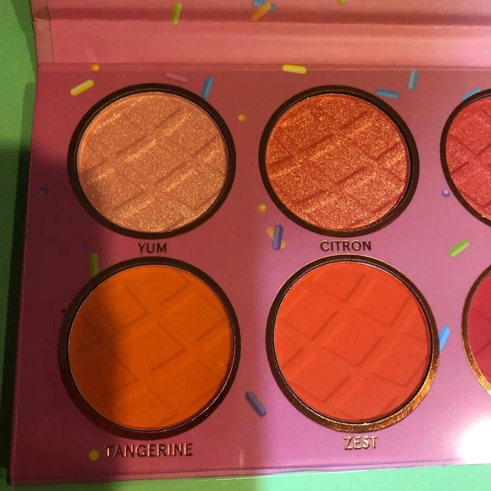 BNIB! BH Cosmetics Sweet Shoppe Orange Sorbet 8 color Eyeshadow Palette 🎨 🍊👀